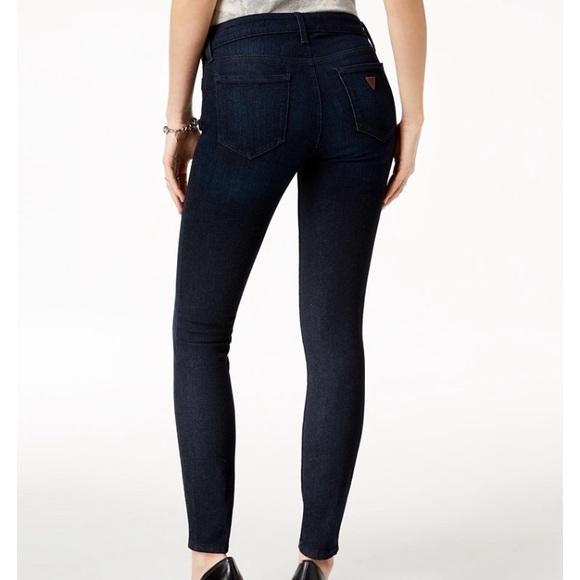GUESS Power Skinny Dark Wash Jeans - Picture 2 of 6